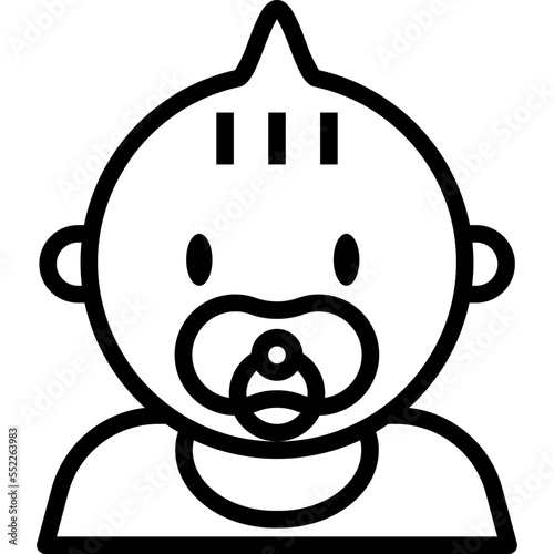 baby pacifier icon