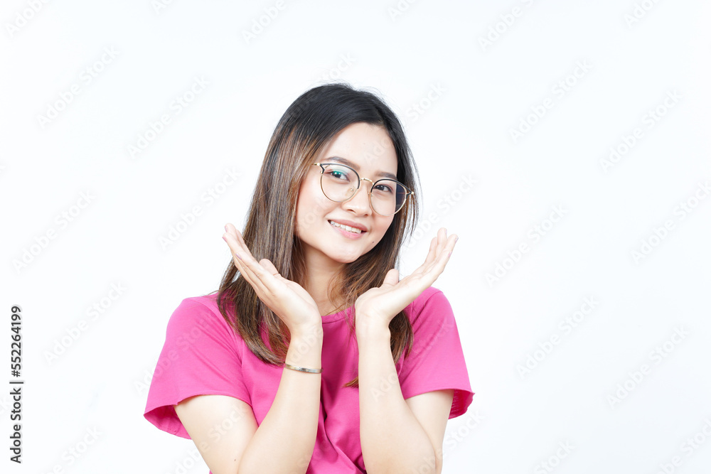 Looking at Camera and Smiling Of Beautiful Asian Woman Isolated On White Background Looking at Camera and Smiling Of Beautiful Asian Woman Isolated On White Background