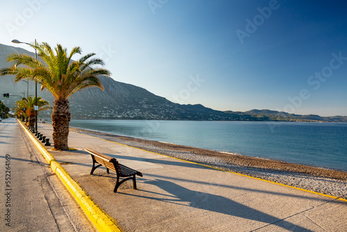 Kalamata beach and seafront, Greece photo