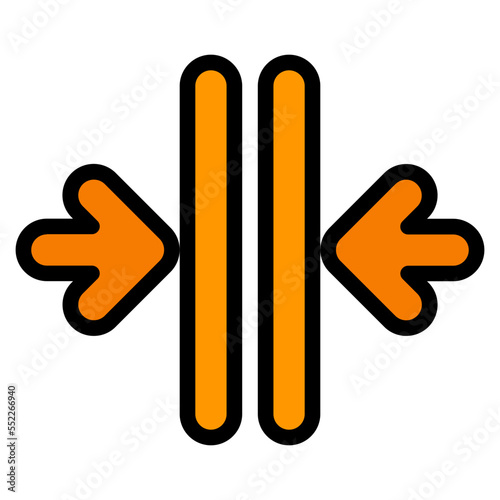 merge filled outline icon