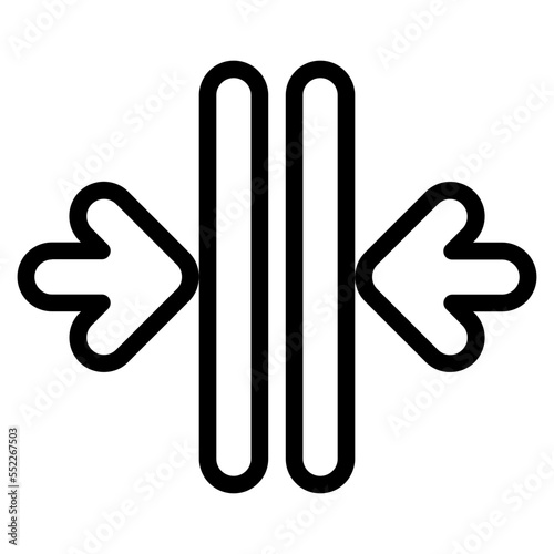 merge outline icon