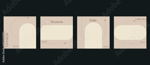 modern template minimalist modern social media post feed Backgrounds for posts and stories. Square backgrounds social media