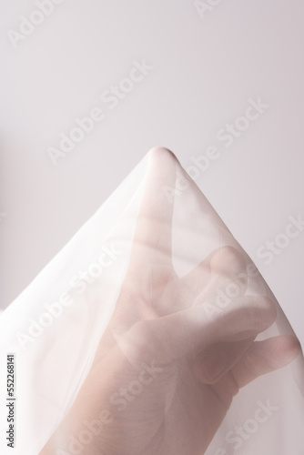 Wallpaper Mural Fingertips covered with lace cloth Torontodigital.ca