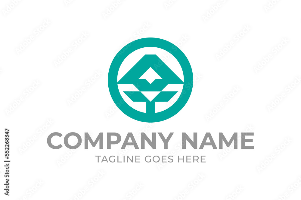 abstract flower logo design, arrow logo design, abstract letter a