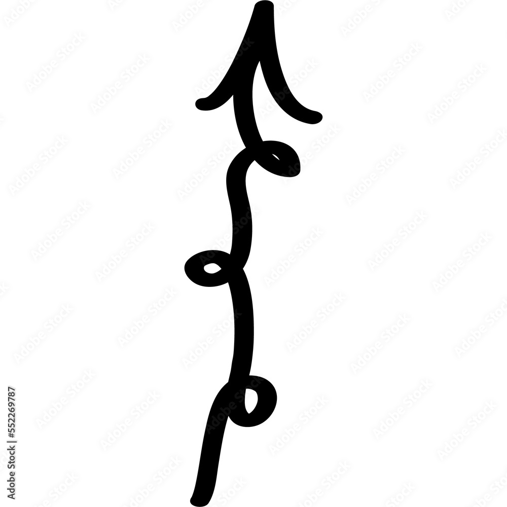 Obraz premium Hand drawn arrow