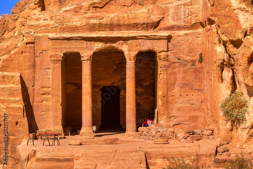 Petra, Jordan, Garden Temple on Wadi Farasah trail to High Place of Sacrifice