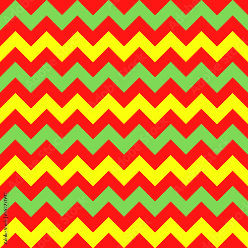 Seamless Multicolor Chevron pattern © Corinne