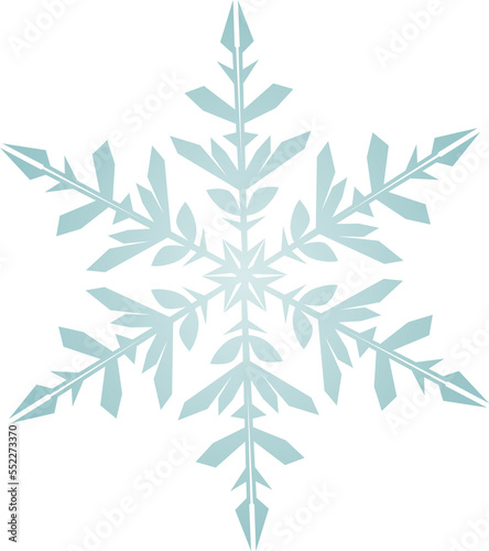 Fototapeta Naklejka Na Ścianę i Meble -  Snowflake Crystal in Winter