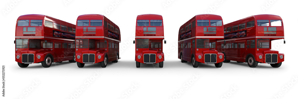 London bus depot - isolated