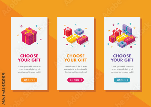 Choose your gift banner template