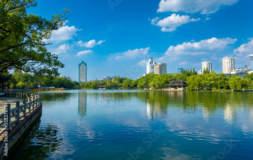 Scenery of Yuehu Park, Ningbo, Zhejiang, China