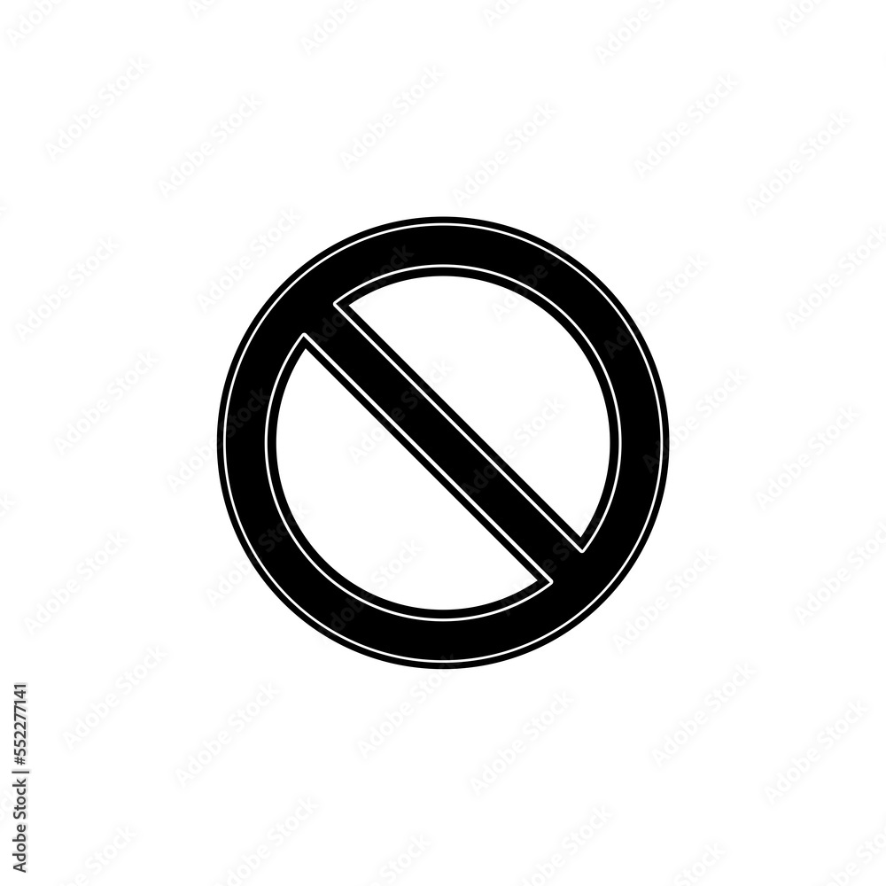 Ban No sign icon Ban No sign icon