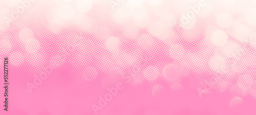 Pink holiday bokeh background - Panorama, widescreen