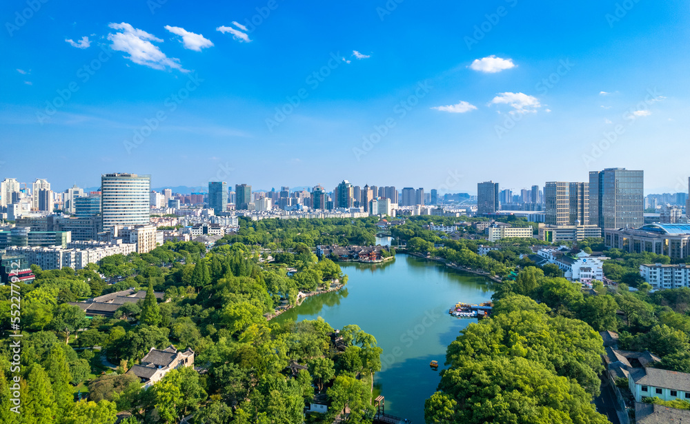 Scenery of Yuehu Park, Ningbo, Zhejiang, China