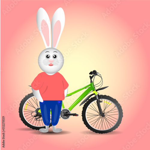 Bunny and bike