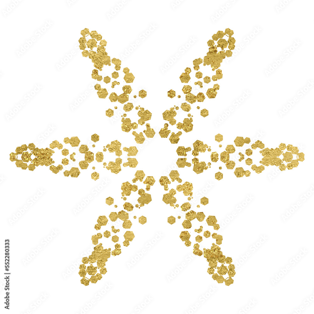 Gold Glitter Mandala