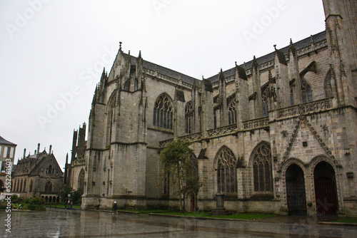 The magnificent Cathedral of St. Corentin in Quimper