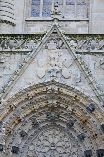 Parts of the Cathedral of St. Corentin in Quimper