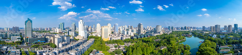 Urban Environment of Yuehu Park, Ningbo City, Zhejiang Province, China