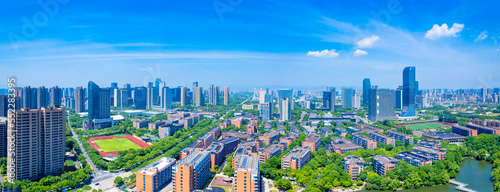 Aerial Scenery of Zhejiang Wanli University  China