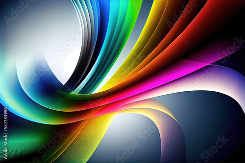 Modern colorful abstract wallpaper background illustration  Generative AI 