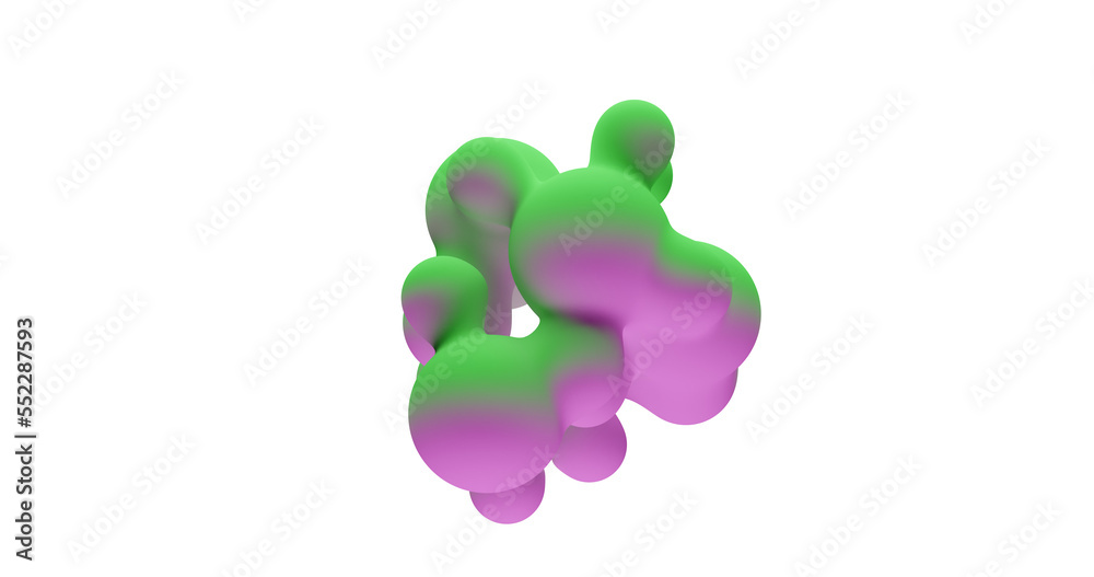 Obraz premium 3d liquid splash made in blender