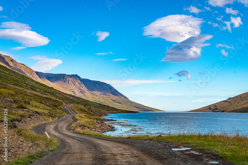 Landscape of the East Fjords (Iceland) photo