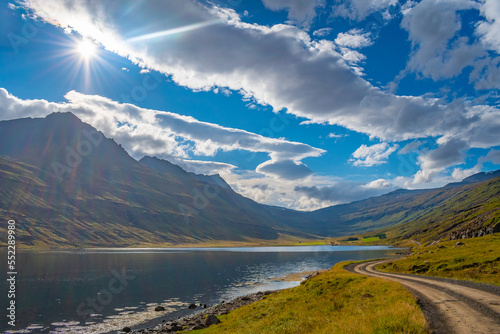 Landscape of the East Fjords (Iceland)