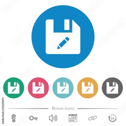 Rename file flat round icons
