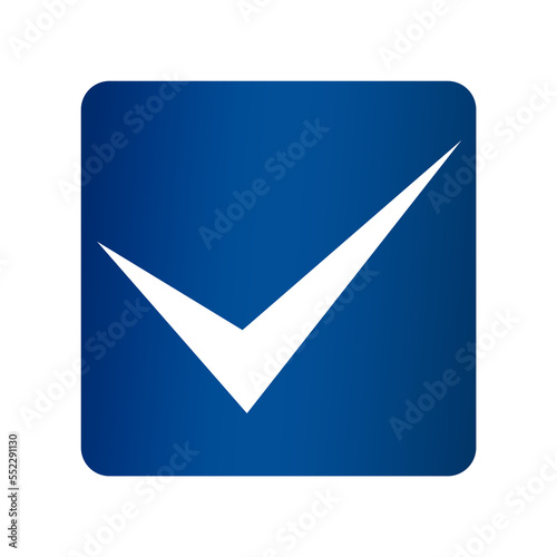 Free Download blue check box and correct mark square - GFXLoad