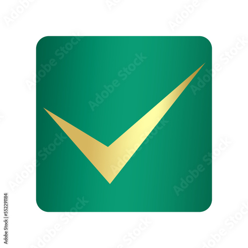 Free Download green check box and correct mark square - GFXLoad