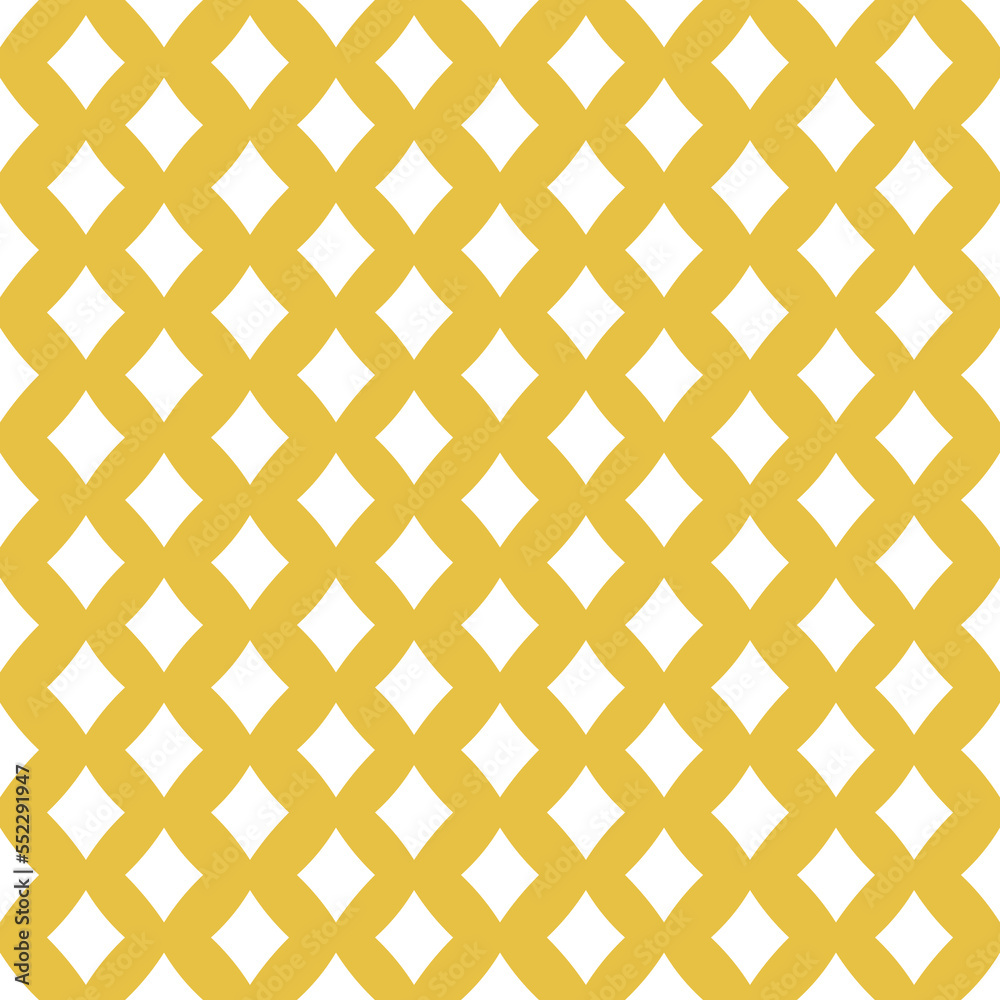 Yellow seamless pattern with white rhombuses Yellow seamless pattern with white rhombuses