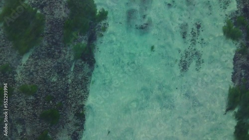 Aerial view of Carlsbad reef 4k photo