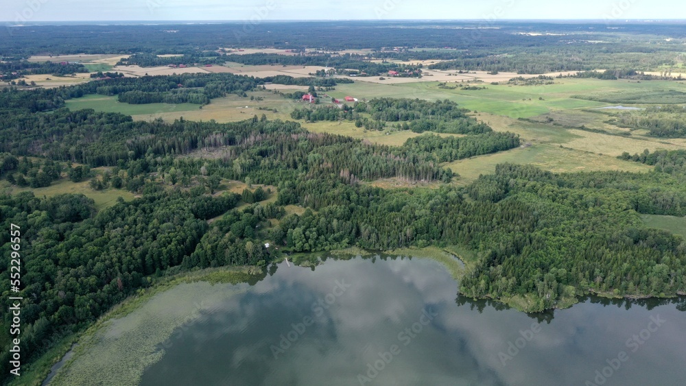 château au bord du lac Hjälmaren en Suède près d'Örebro