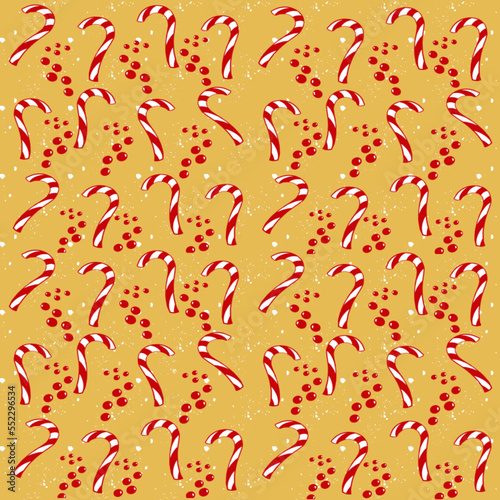 pattern with red and yellow hearts