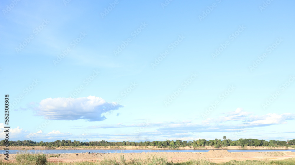 landscape with sky and clouds