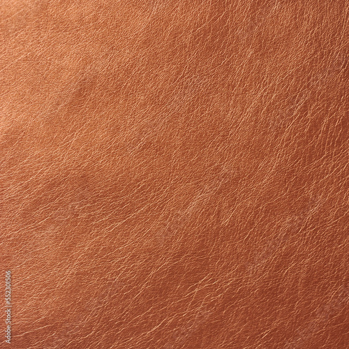 golden peach color leather textured cracked background . top view, flat lay