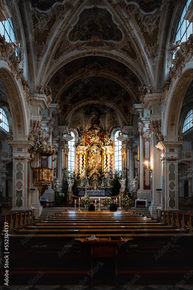 Obraz premium Magic of Christmas in Bressanone and at the Novacella Abbey