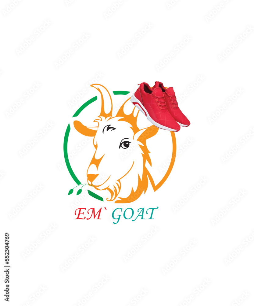 Naklejka premium Goat Logo