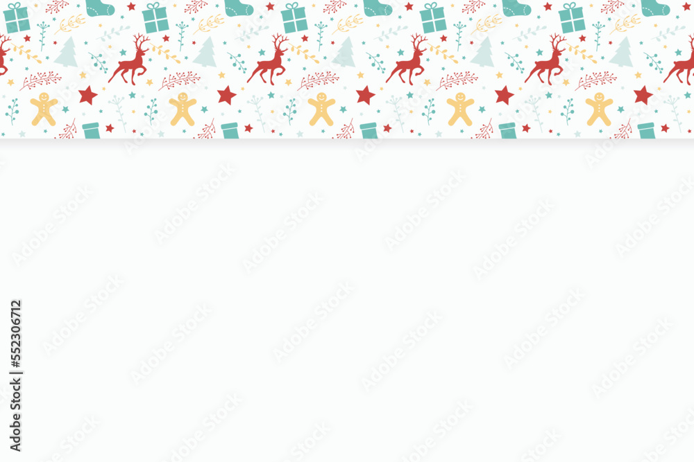 Concept of an empty background with festive ornaments. Christmas design. Vector Concept of an empty background with festive ornaments. Christmas design. Vector