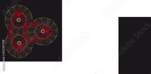 Mystic seal, abstract composition. Avant-garde art. Modern. Contemporary trendy vector illustration
