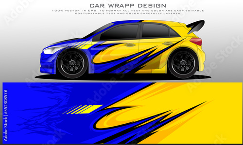 car livery graphic vector. abstract grunge background design for vehicle vinyl wrap and car branding