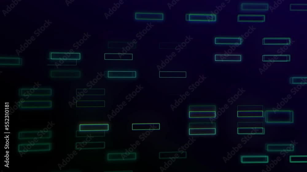 Animation of moving shapes on black background Animation of moving shapes on black background