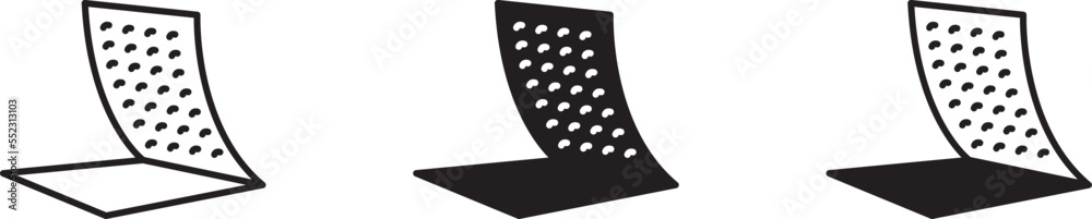Foto Hook and loop fastener icon , Vector illustration