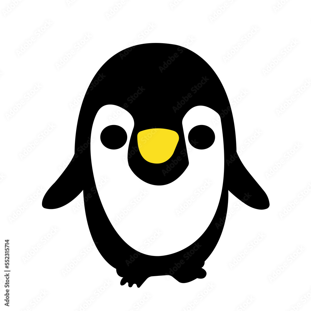 penguin cartoon isolated on white penguin cartoon isolated on white
