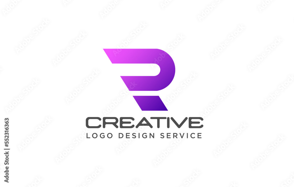 Letter P logo or R lettermark Letter P logo or R lettermark