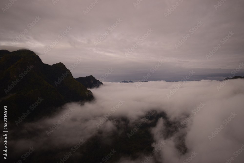 Fototapeta premium clouds over the mountains