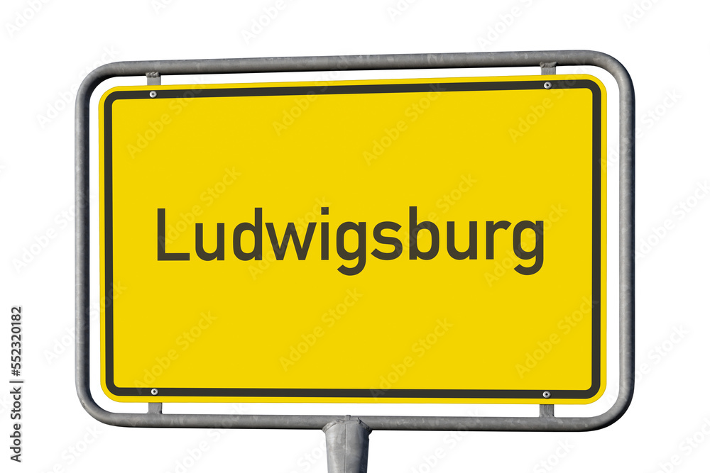 Ortstafel Stadt Ludwigsburg, freigestellt als PNG, (Symbolbild) Ortstafel Stadt Ludwigsburg, freigestellt als PNG, (Symbolbild)