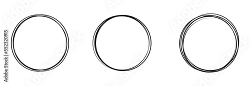 Set of geometric round black frames isolated on white.Modern Geometrical frames.Simple abstract black frames.Set of one line frames collection.Wedding invitation elements.