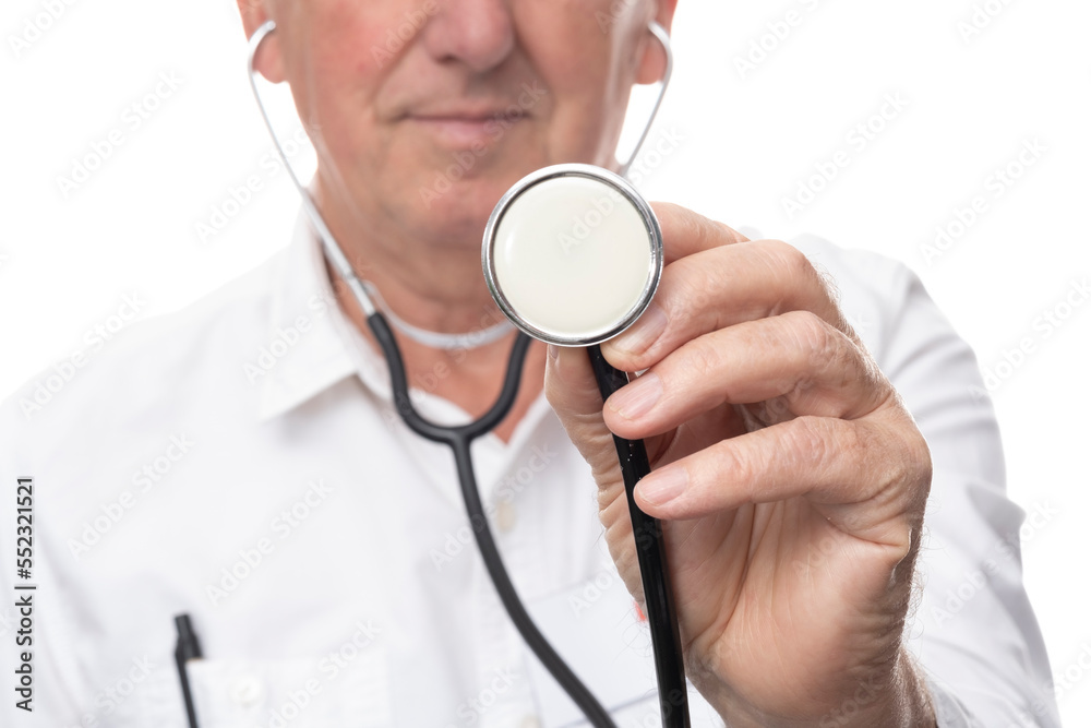 Portrait of doctor on isolated white backgorund. Portrait of doctor on isolated white backgorund.